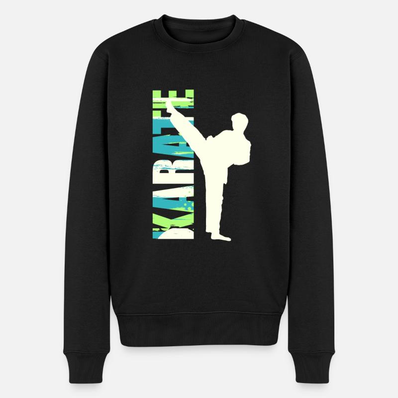 Karaté, sport de combat asiatique - Pull Premium bio Homme - noir