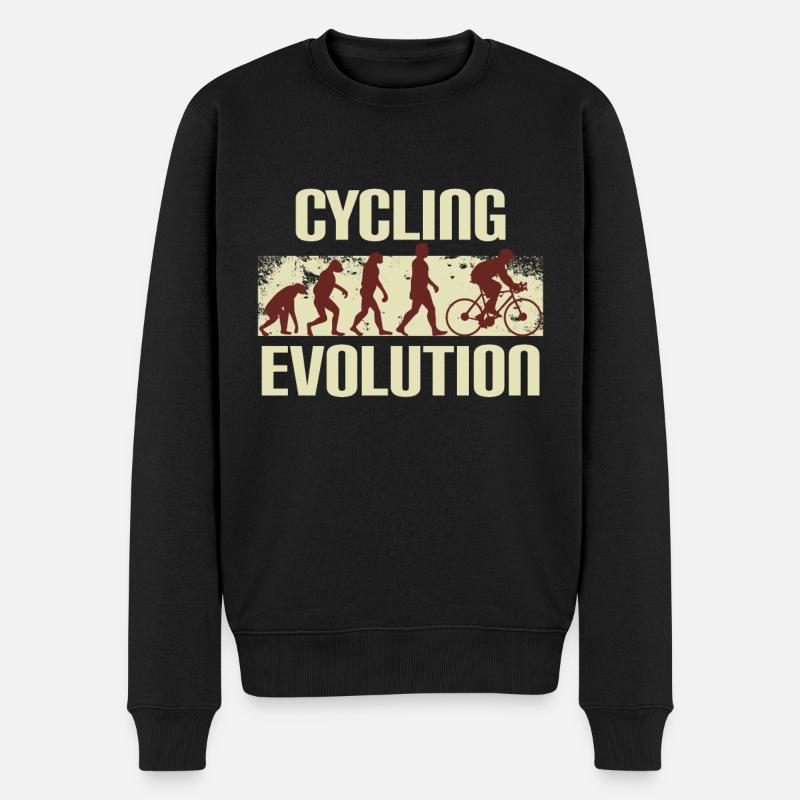 Cyclist Evolution, Cyclists - Men's Premium Organic Jumper - black
