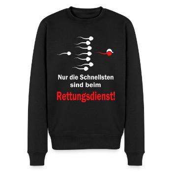 Notfallsanitäter Sanitäter Rettungsdienst - Männer Premium Bio Pullover - Schwarz - Vorne - Nico (187cm)