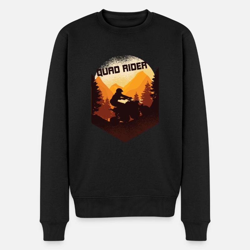 Quad dans la belle nature - Pull Premium bio Homme - noir