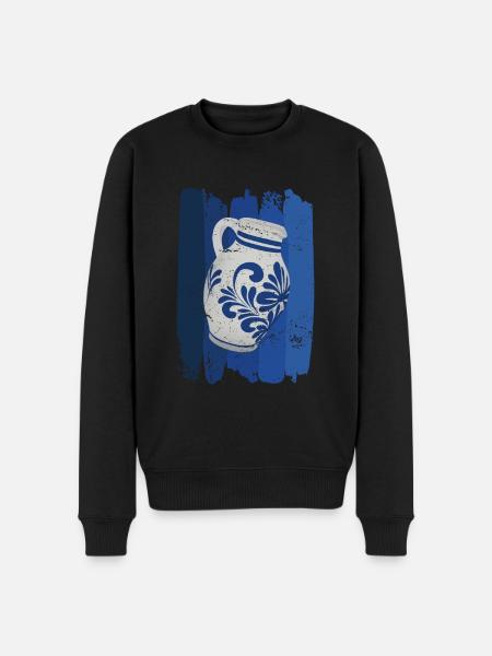 Hessian Äppler, cider - Men's Premium Organic Jumper - black