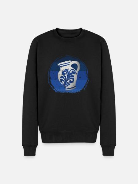 Hessian Äppler, cider - Men's Premium Organic Jumper - black