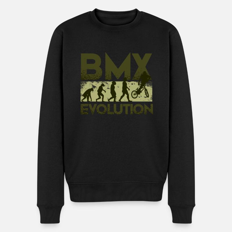 BMX Evolution - Men's Premium Organic Jumper - black