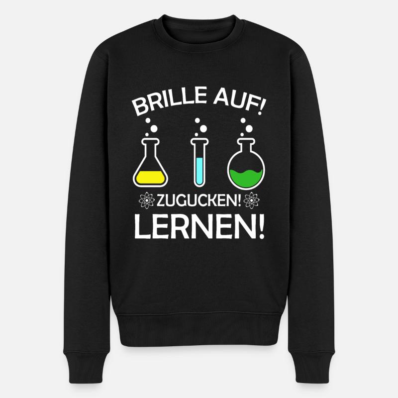 Chemielaborant Ich bin Chemiker Chemielabor - Männer Premium Bio Pullover - Schwarz