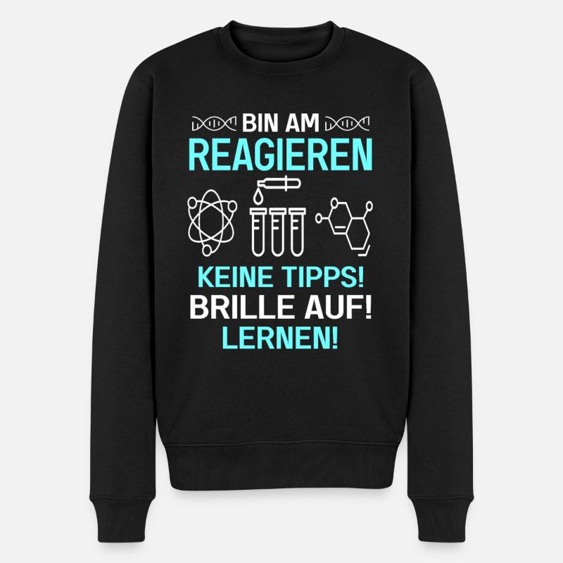Chemielaborant Ich bin Chemiker Chemielabor - Männer Premium Bio Pullover - Schwarz