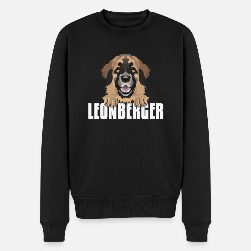 Leonberger souriant - Pull Premium bio Homme - noir