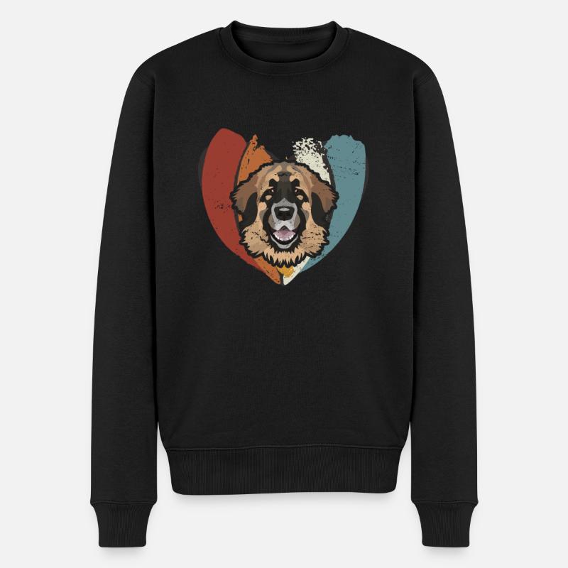 Saint-Valentin Leonberger - Pull Premium bio Homme - noir