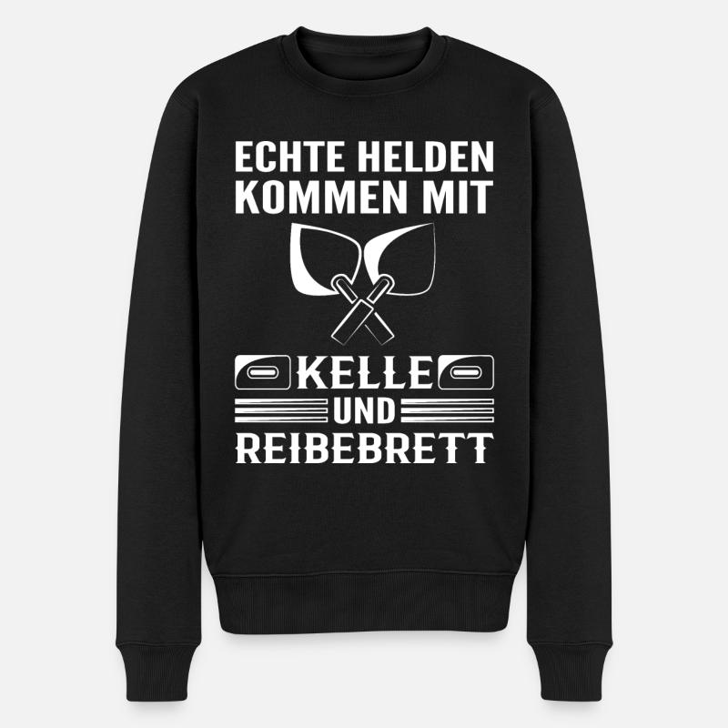 Maurer Kelle Maurermeister - Männer Premium Bio Pullover - Schwarz