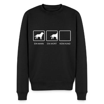 Mantrailer Hundesport Fährtenhund - Männer Premium Bio Pullover - Schwarz - Vorne - Nico (187cm)