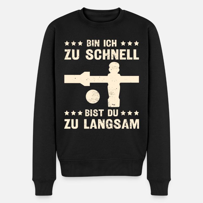 Tischfussball Tischkicker Wuzzler - Männer Premium Bio Pullover - Schwarz
