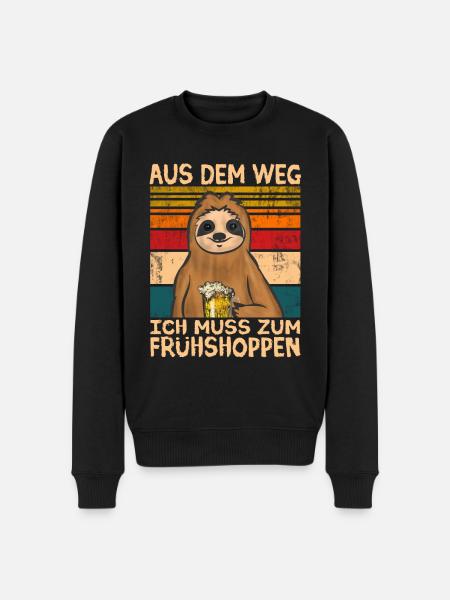 Biertrinker Bier Bierliebhaber - Männer Premium Bio Pullover - Schwarz