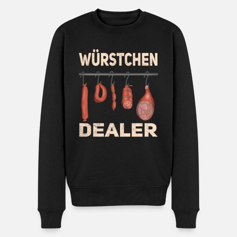 Metzger Schlachter Metzgerei Fleischer - Männer Premium Bio Pullover - Schwarz