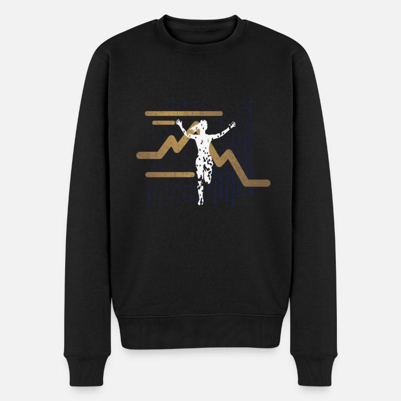 Marathon, coureur de trail running - Pull Premium bio Homme - noir