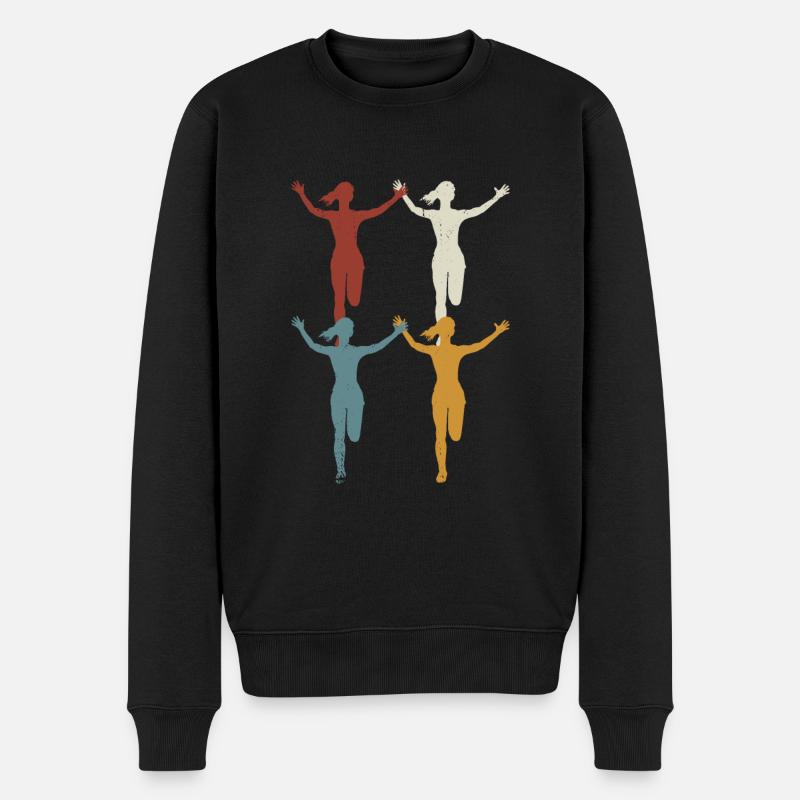 Marathon rétro, Trail Running - Pull Premium bio Homme - noir