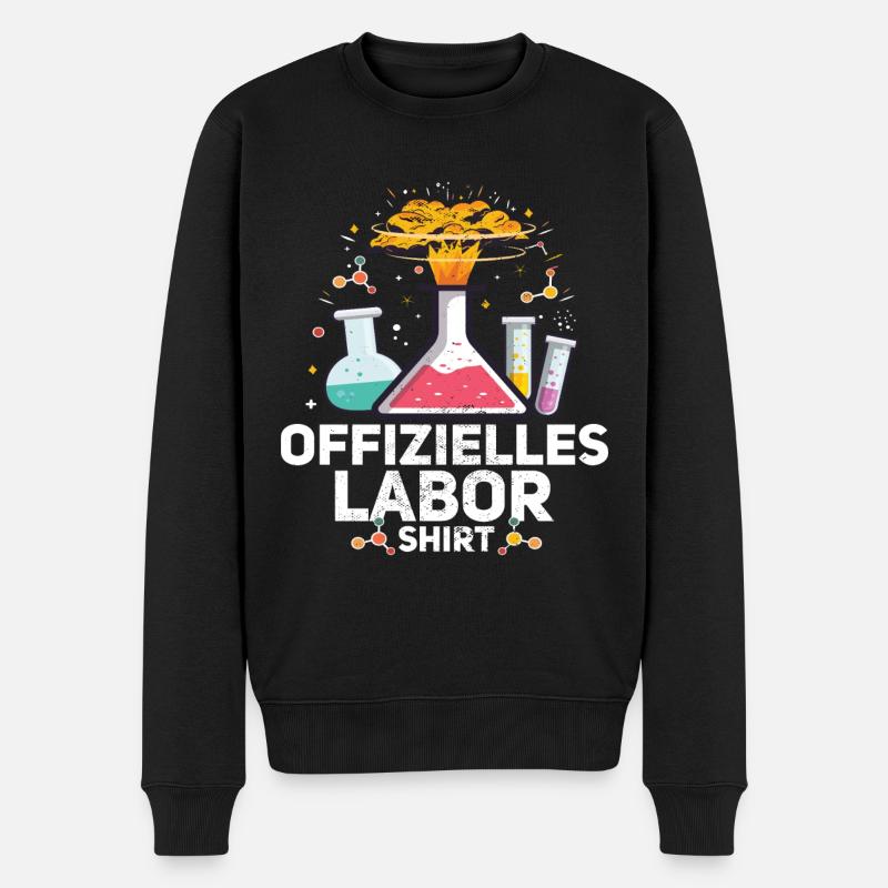 Chemielaborant Chemiker - Männer Premium Bio Pullover - Schwarz