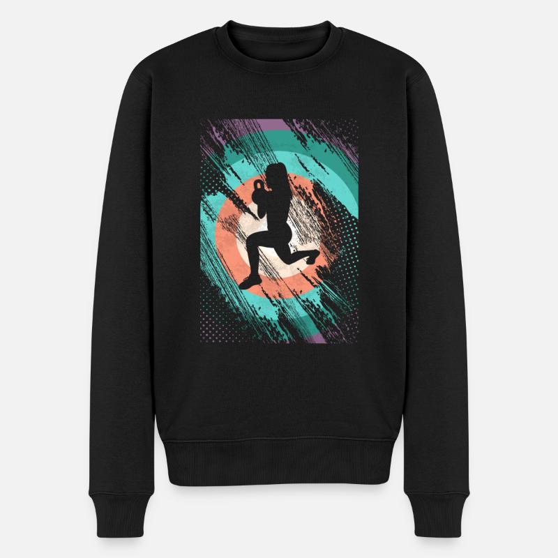 HIIT rétro - Pull Premium bio Homme - noir