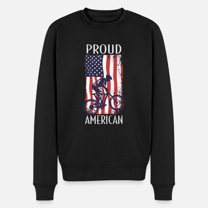Drapeau américain Descente - Pull Premium bio Homme - noir