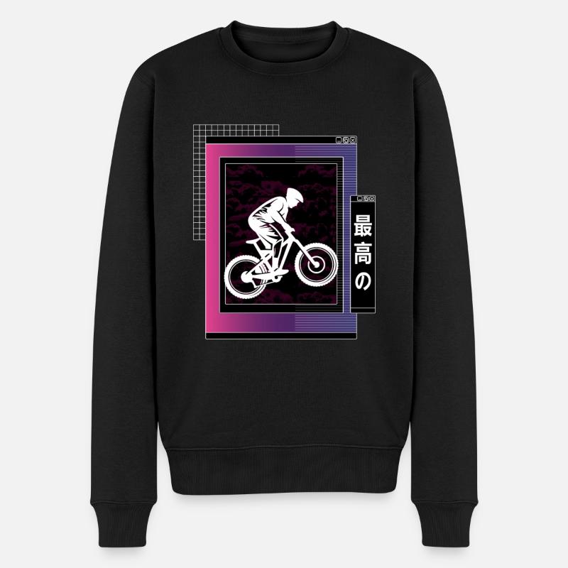 Vaporwave Metaverse Descente - Pull Premium bio Homme - noir