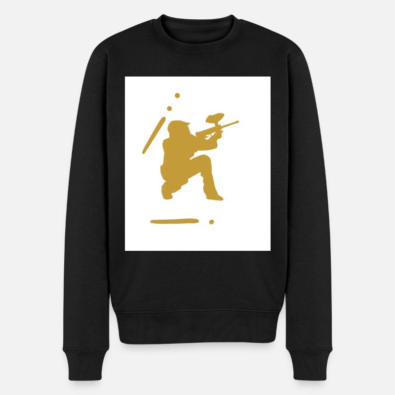 Géométrie Paintball - Pull Premium bio Homme - noir