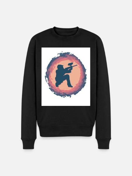 Splash Paintball - Männer Premium Bio Pullover - Schwarz