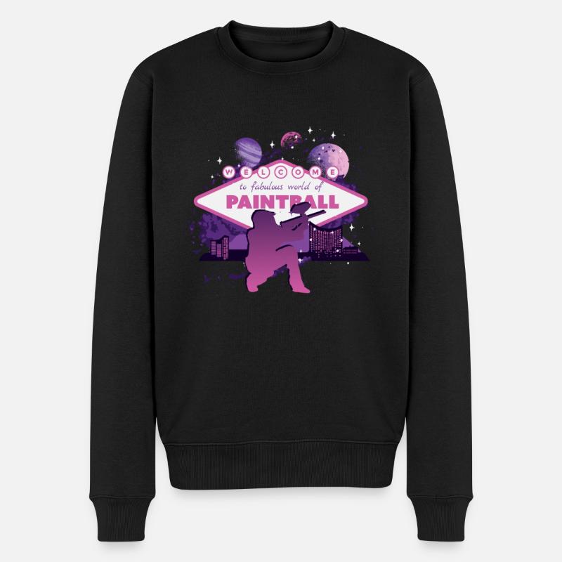 Fabuleux monde du paintball - Pull Premium bio Homme - noir