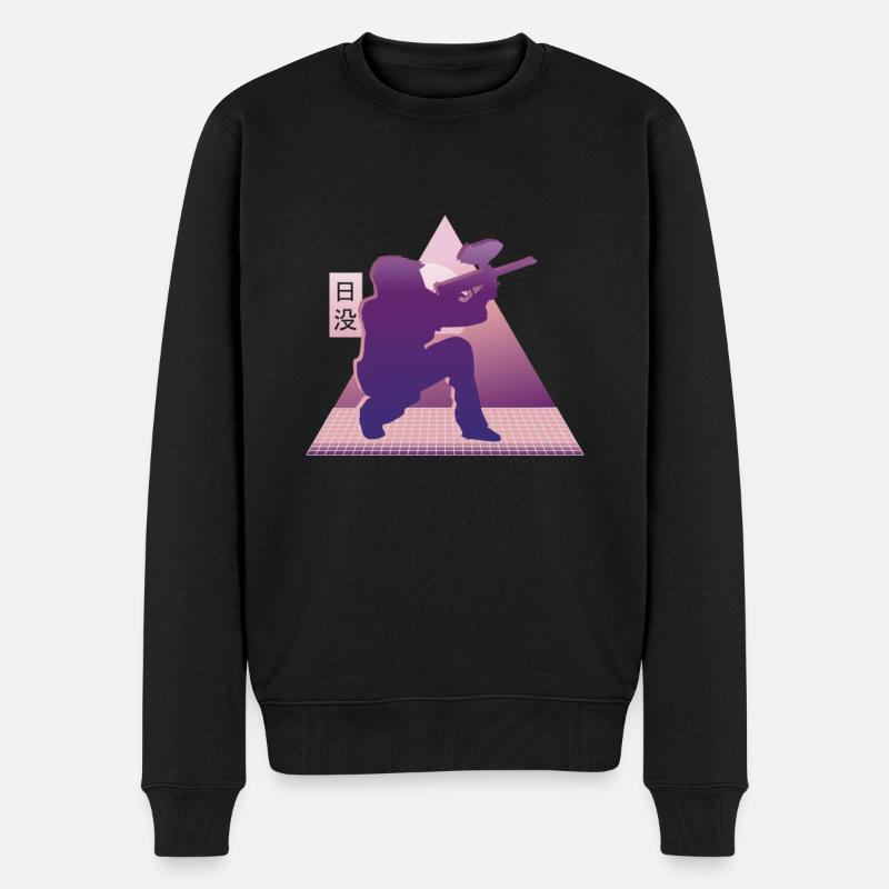 Vaporwave Paintball - Pull Premium bio Homme - noir