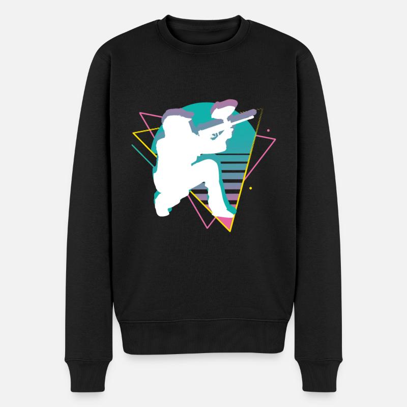Vaporwave Paintball - Pull Premium bio Homme - noir