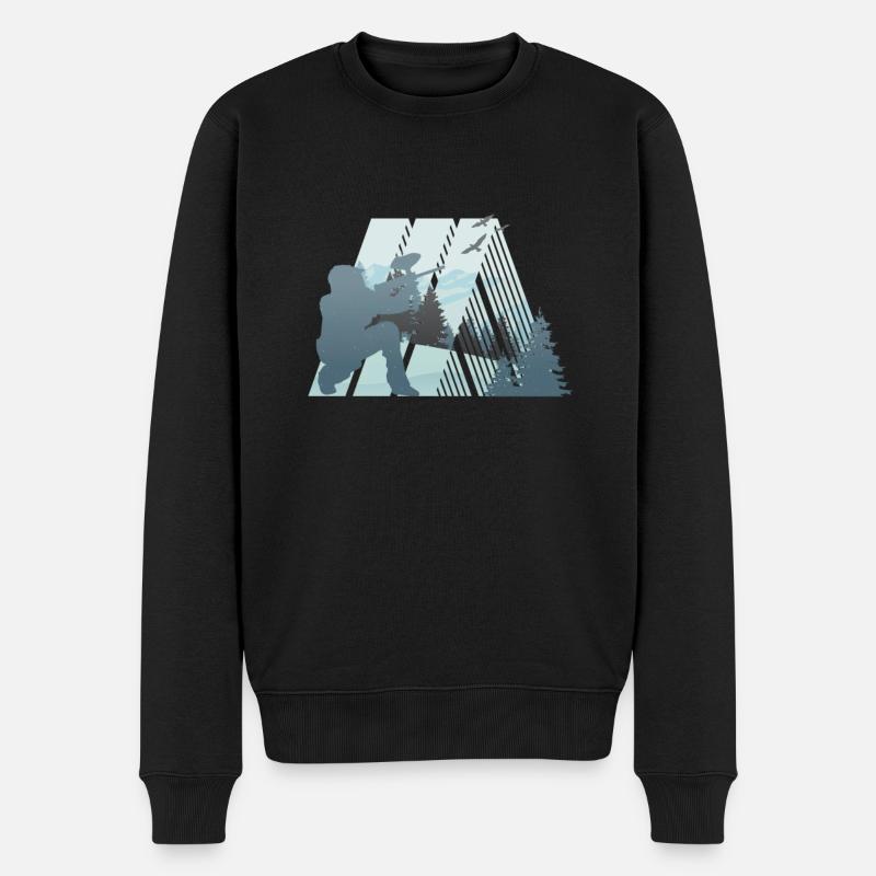 Joueur de Paintball Paintball - Pull Premium bio Homme - noir