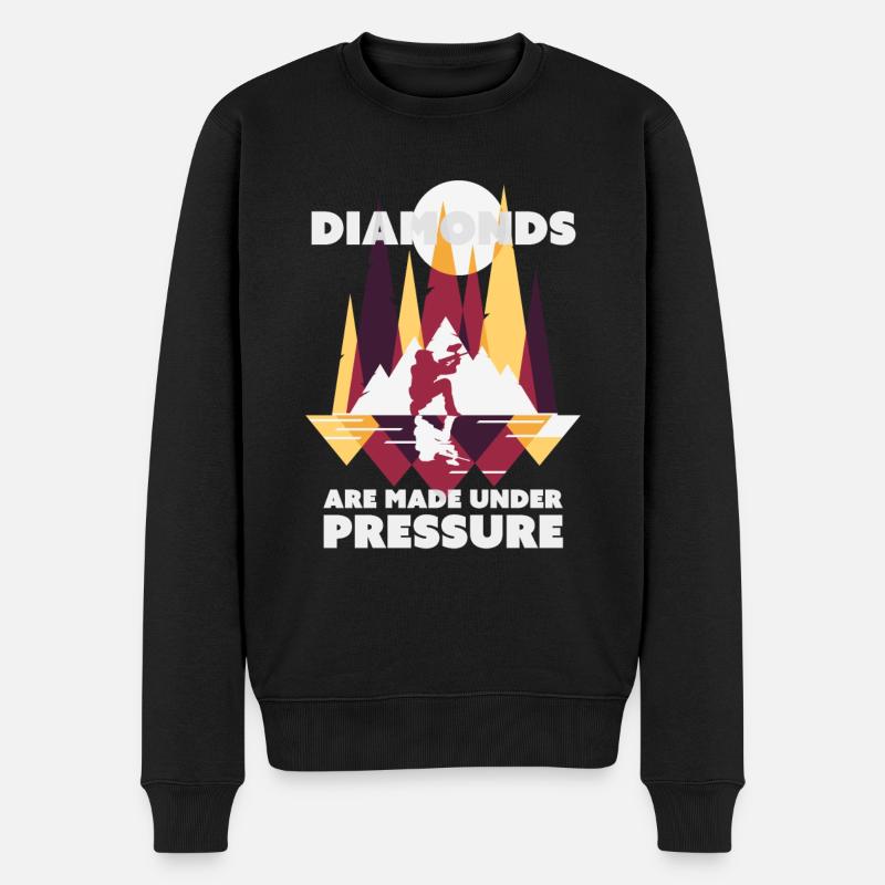 Diamants de paintball - Pull Premium bio Homme - noir