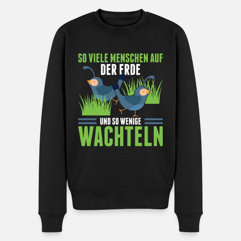 So Viele Menschen auf Der Erde Und So Wenige Wacht - Männer Premium Bio Pullover - Schwarz