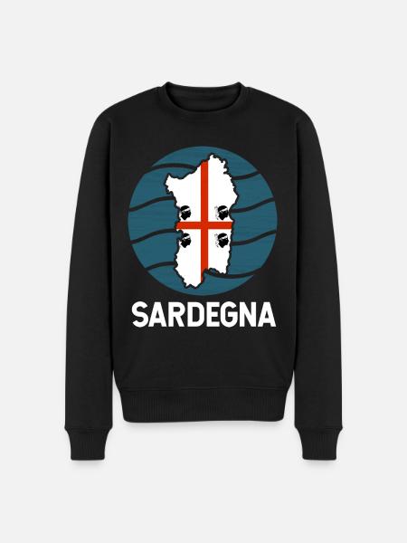 Sardinia Flag - Men's Premium Organic Jumper - black