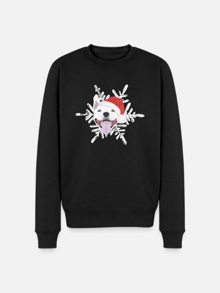 Bull Terrier Joyeux Noël - Pull Premium bio Homme - noir