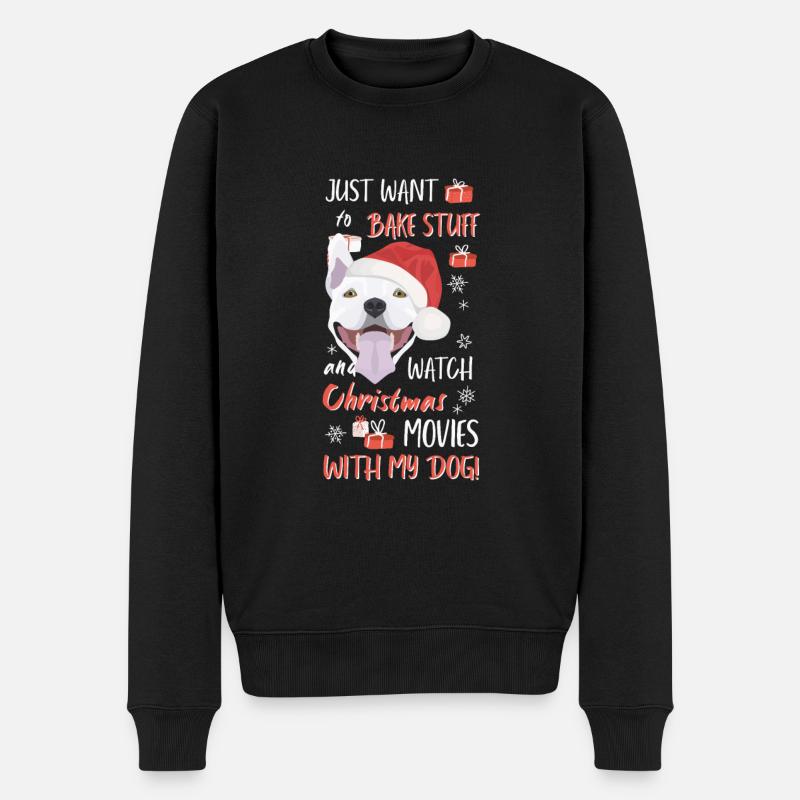 Bull Terrier Joyeux Noël - Pull Premium bio Homme - noir