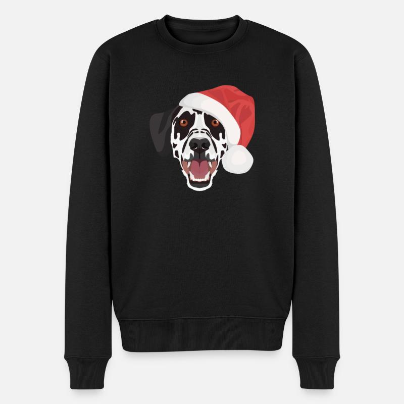 Joyeux Noël dalmate - Pull Premium bio Homme - noir