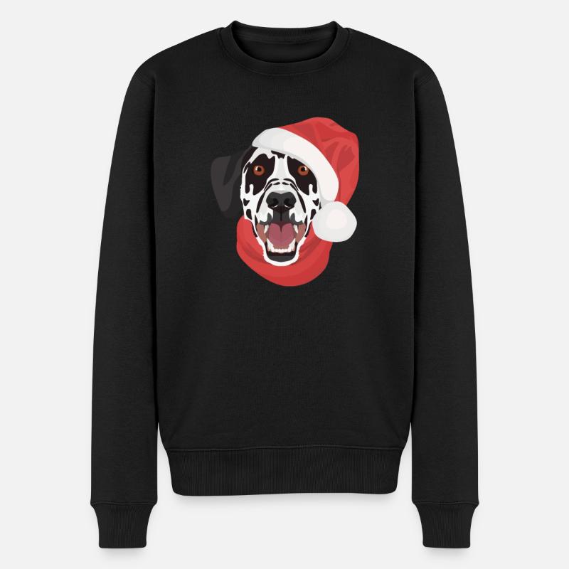 Joyeux Noël dalmate - Pull Premium bio Homme - noir