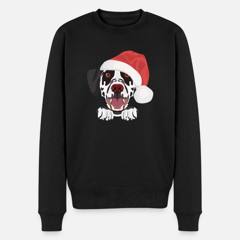 Joyeux Noël dalmate - Pull Premium bio Homme - noir