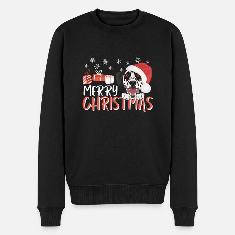 Joyeux Noël dalmate - Pull Premium bio Homme - noir