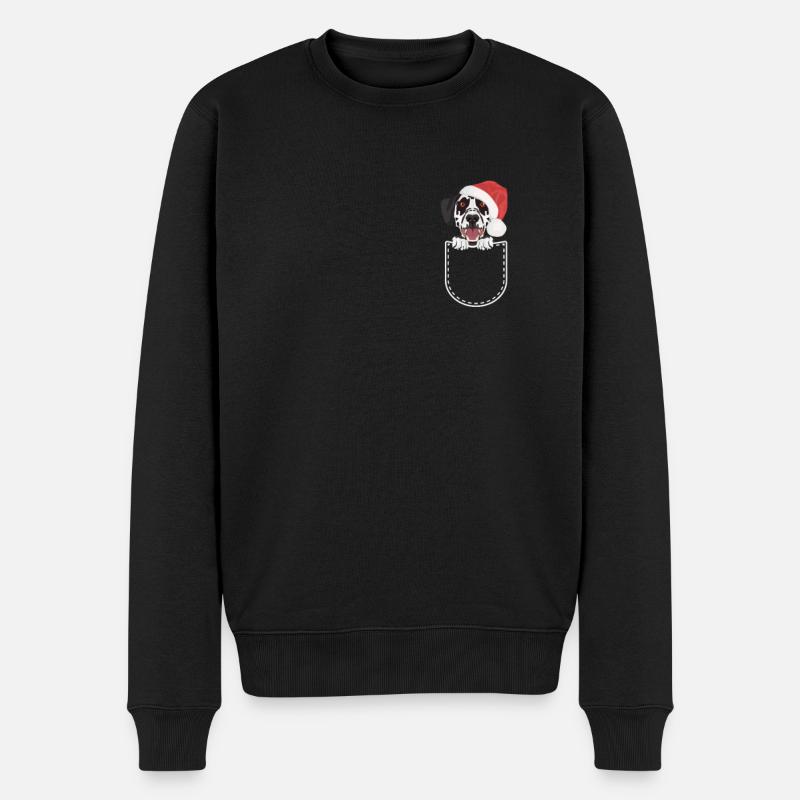 Joyeux Noël dalmate - Pull Premium bio Homme - noir