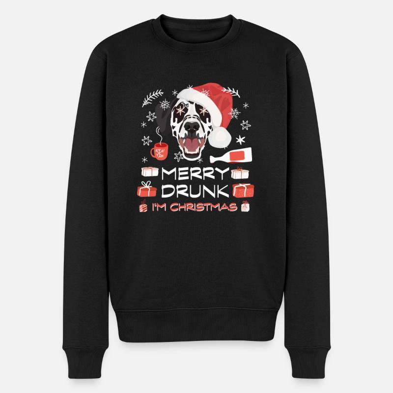 Marché de Noël dalmate - Pull Premium bio Homme - noir