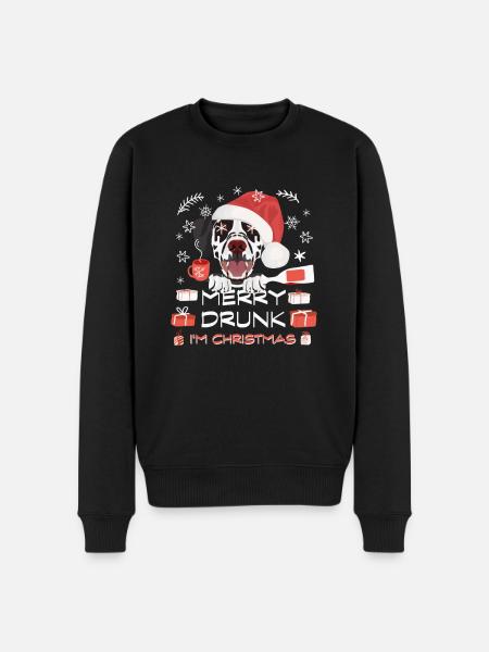 Dalmatiner Weihnachtsmarkt - Männer Premium Bio Pullover - Schwarz