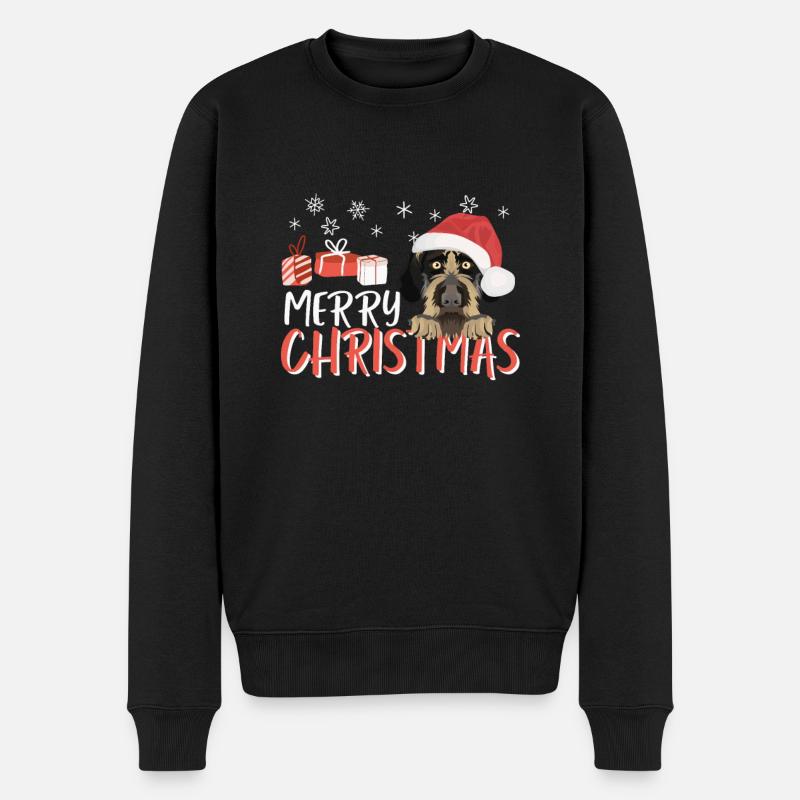 German Wirehair Joyeux Noël - Pull Premium bio Homme - noir