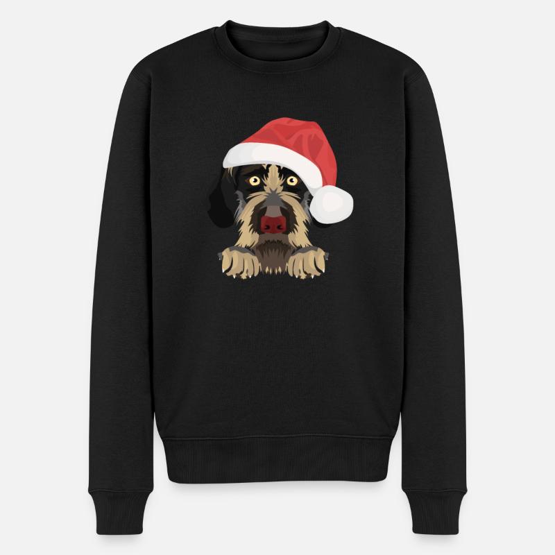 German Wirehair Joyeux Noël - Pull Premium bio Homme - noir