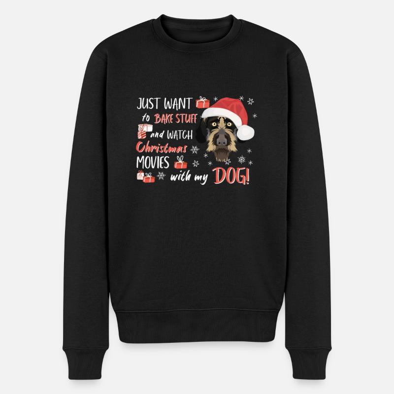 German Wirehair Joyeux Noël - Pull Premium bio Homme - noir