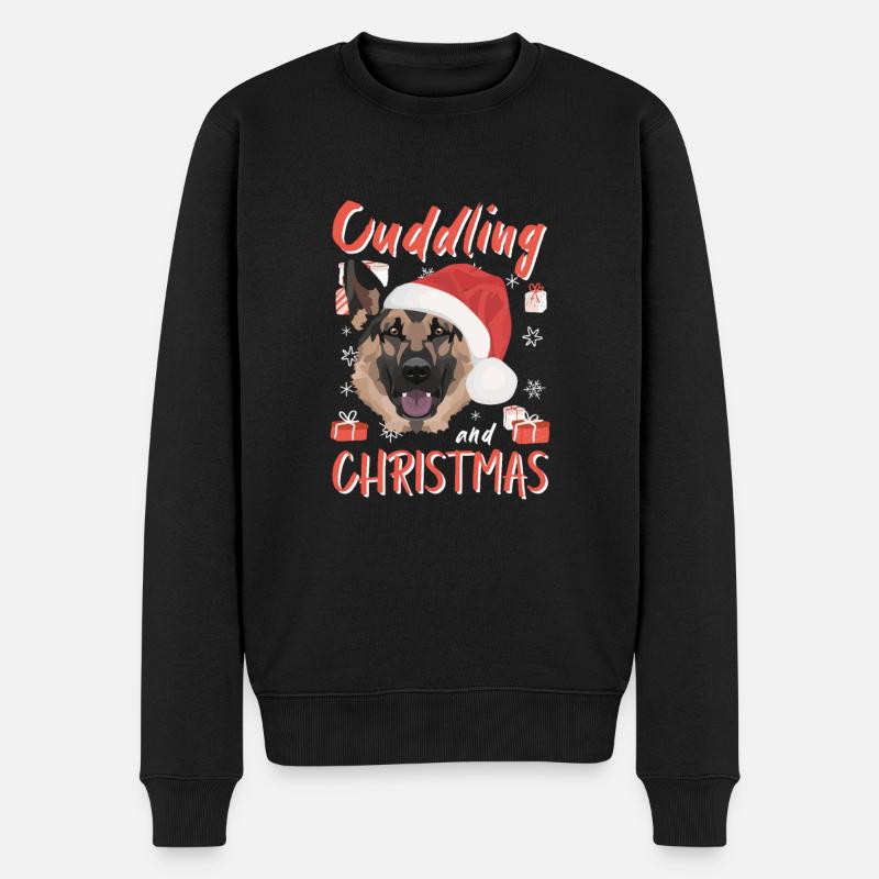 Berger allemand Joyeux Noël - Pull Premium bio Homme - noir