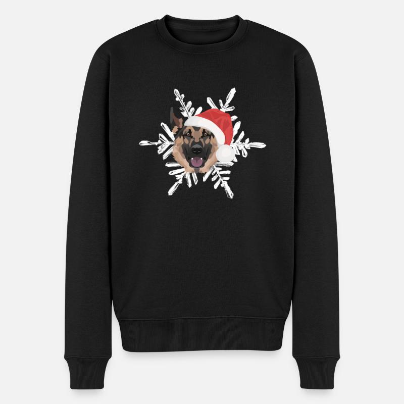 Berger allemand Joyeux Noël - Pull Premium bio Homme - noir