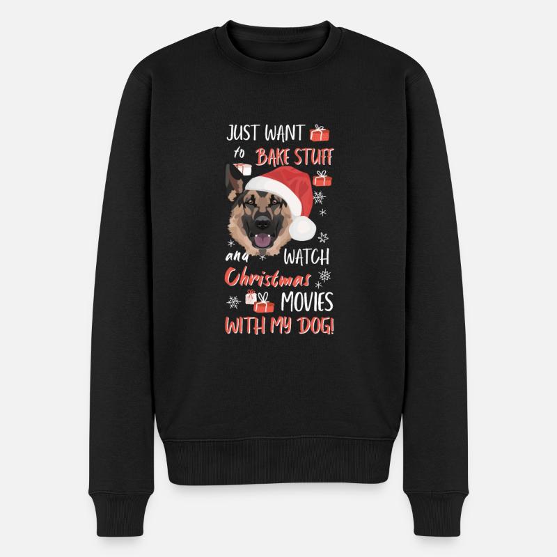Berger allemand Joyeux Noël - Pull Premium bio Homme - noir