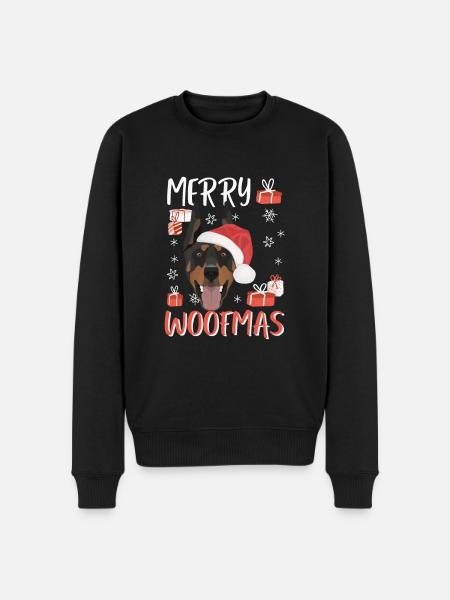 Doberman Joyeux Noël - Pull Premium bio Homme - noir
