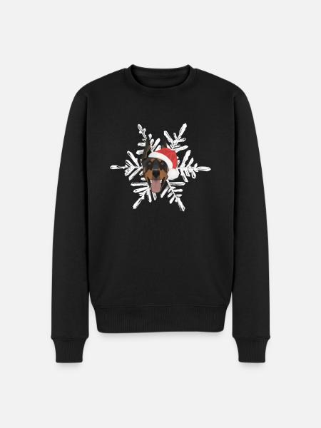 Doberman Merry Christmas - Men's Premium Organic Jumper - black