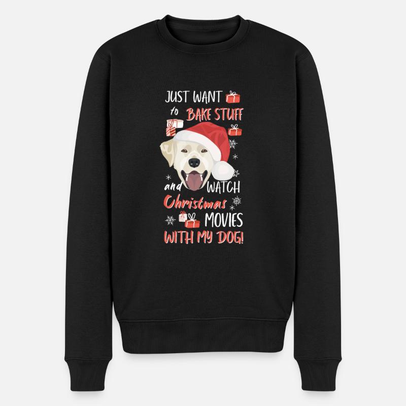 Joyeux Noël Labrador - Pull Premium bio Homme - noir