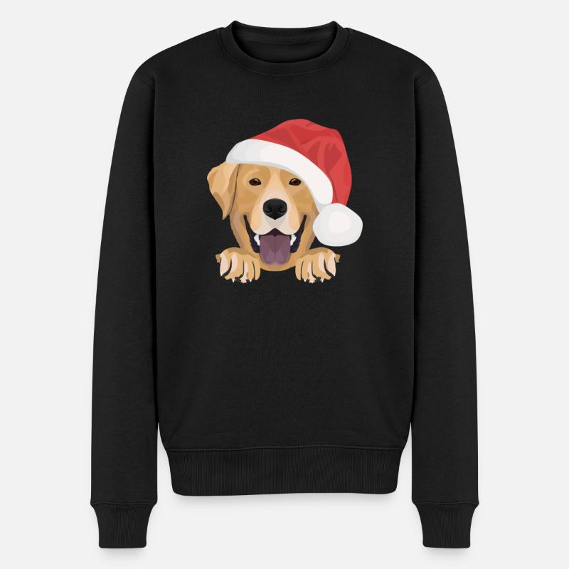 Joyeux Noël Labrador - Pull Premium bio Homme - noir